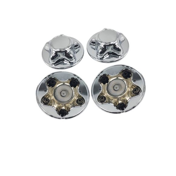 Wheel Hub Chrome Center Caps Set Of 4 For Ford F-150 1997-2000 Lobo 1997-2000 - Picture 1 of 5
